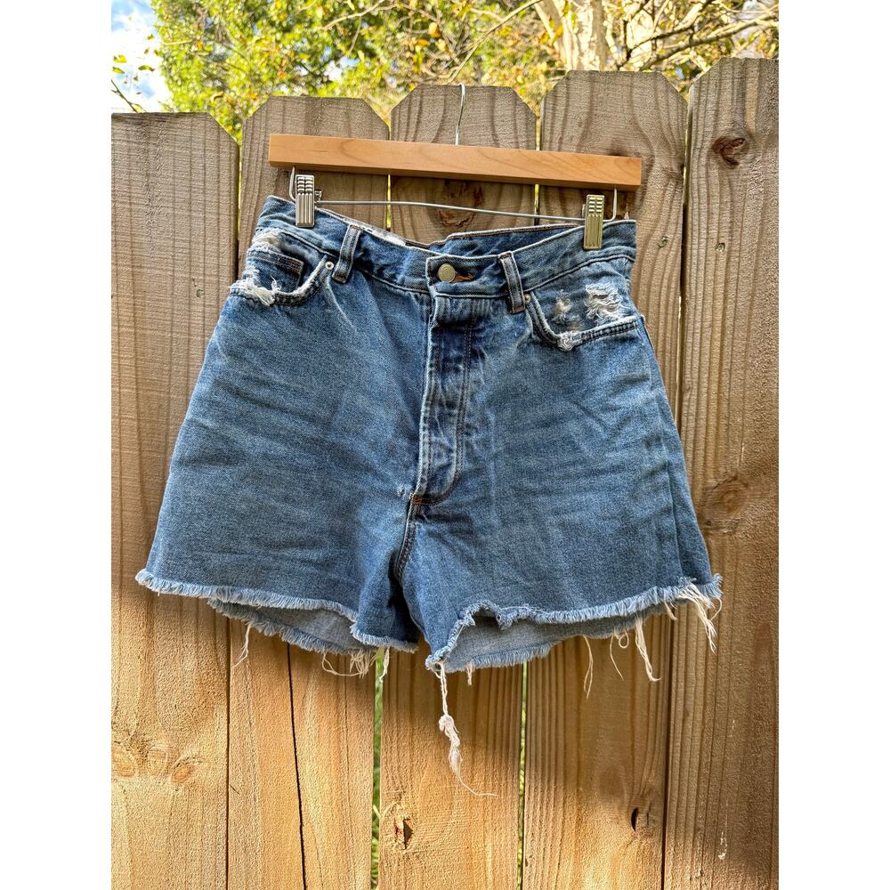 Distressed Cutoff Denim Shorts - TRF